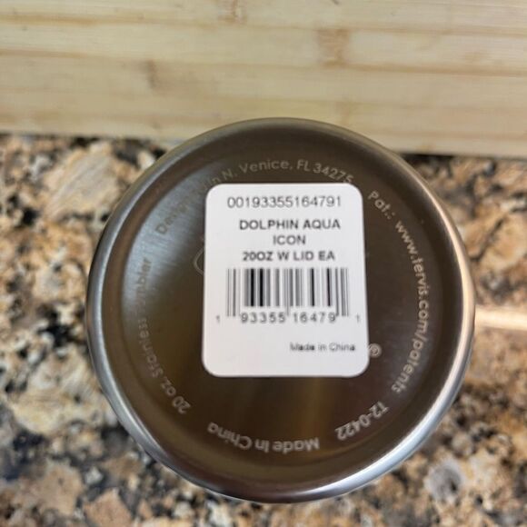 New Tervis 20oz Stainless steel “ DOLPHIN AQUA” - Picture 5 of 5